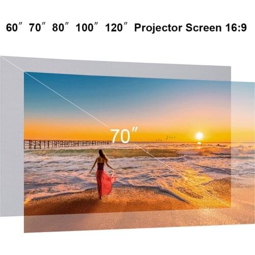 16:9 Hight-Density Portable Folding Home Outdoor KTV Office 3d HD Projector Projection Sotf Screen
