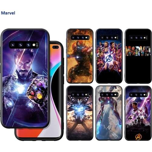 Silicone Cover Iron Man Marvel Avengers For Samsung Galaxy S21 S20 FE Ultra S10 S10e Lite S9 S8 S7 Edge Plus Phone Case