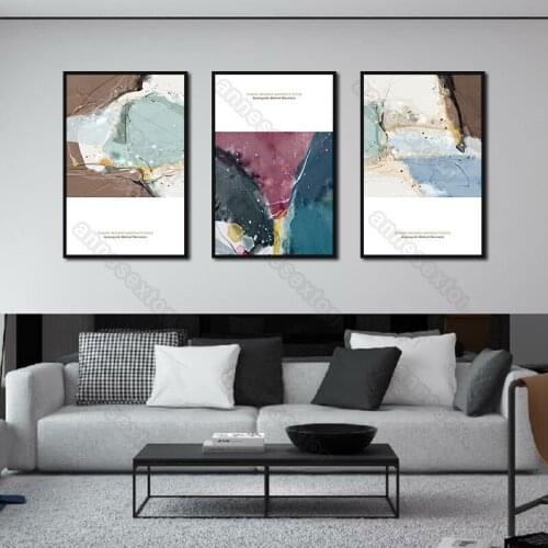 Nordic Abstract Style Canvas Painting Wall Poster Avant-Garde Art Workpieces for Living Room Bedroom Kitchen Wall Decoration