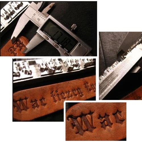 OLD ENGLISH "Blackletter" font 26 capital + lower case letters Hand-work carving punches stamp craft with leather carving tools