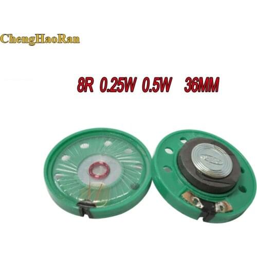ChengHaoRan 1pcs Ultra-thin speaker Doorbell horn Toy-car horn 8 ohms 0.5 watt 0.5W 0.25W 8R speaker Diameter 36MM 3.6CM