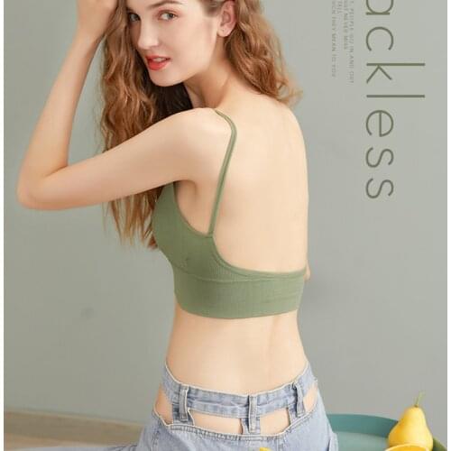 Women Tank Crop Top Seamless Underwear Sexy Lingerie Female Crop Tops Intimates With Removable Padded Camisole Femme
