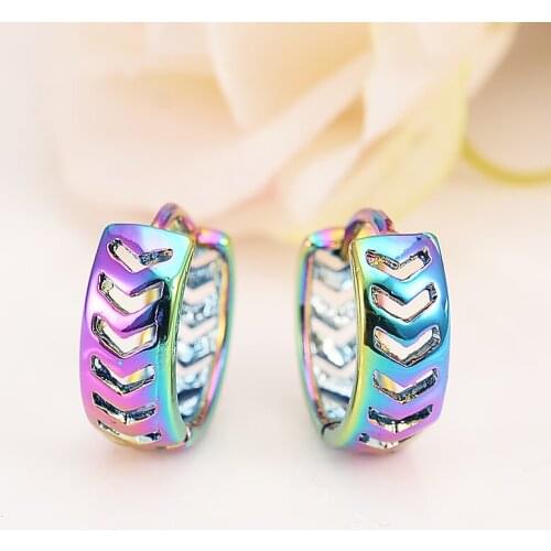 2pairs Romantic Gold color Fashion Earrings Jewelry Womens Earrings gold filled earring girls love heart hoop hollow Gift