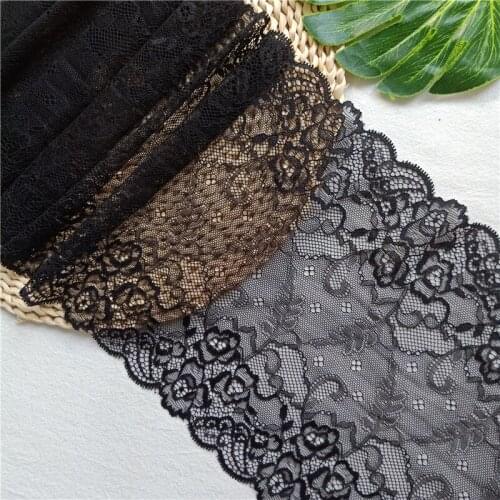 21.5cm Mesh Stretch Lace Fabric Hometextile Wide Decorative Sewing Material Accessories Used For Clothing And Underwear E1018