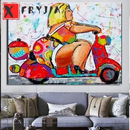 Diamond embroidery Cartoon sexy fat girl 5D DIY full diamond painting square round drill rhinestone pictures mosaic wall decor