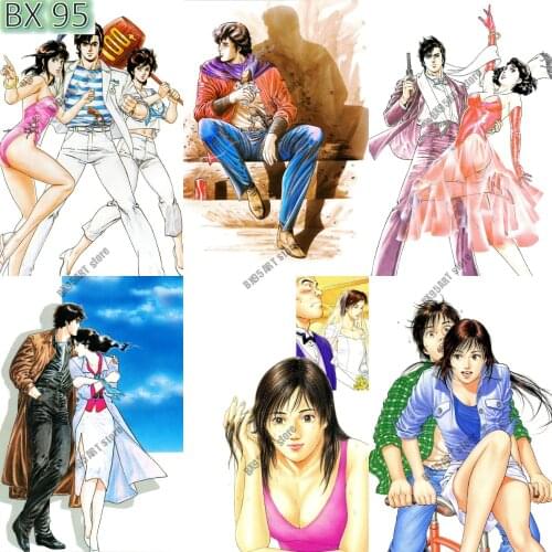 5D DIY Diamond Painting City Hunter Anime Diamond Embroidery Full Round Cross Stitch Kits Mosaic Gift Home Decoration Picture