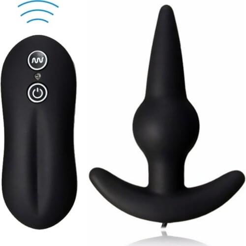 10 Speed Anal Vibrator Anal Beads Butt Plug Sex Toys for Men Women Silicone Butt Plug Prostate Massage Sex Products for Adult