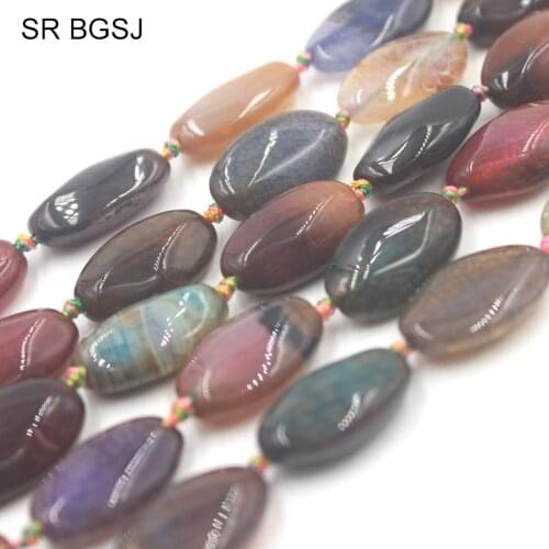 Free Shipping 12x19mm Marquise Horse Eye Shape Multicolor Mixed Crackle Agat Onyx Gems Stone Loose Findings Beads Strand 15"