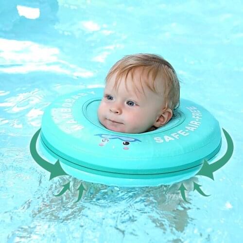 Baby swim Necks Waterproof Floating Neck Ring Safety Not Need Inflatable Swimming float for Accessories baby swimming pool