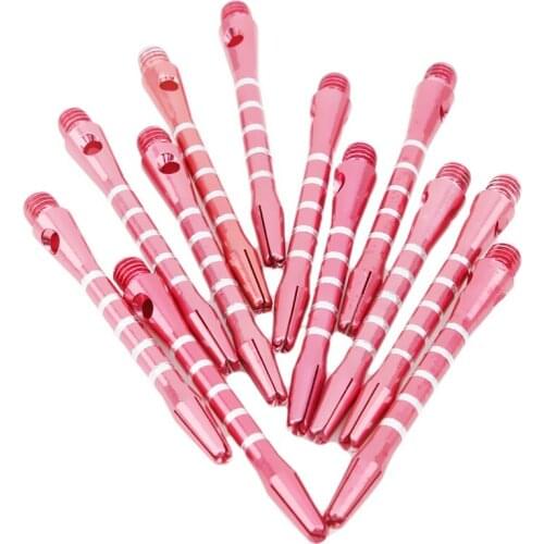 12pcs/2BA Aluminum Medium Darts Shafts Harrows Dart Stems Throwing Circle Straight Rod