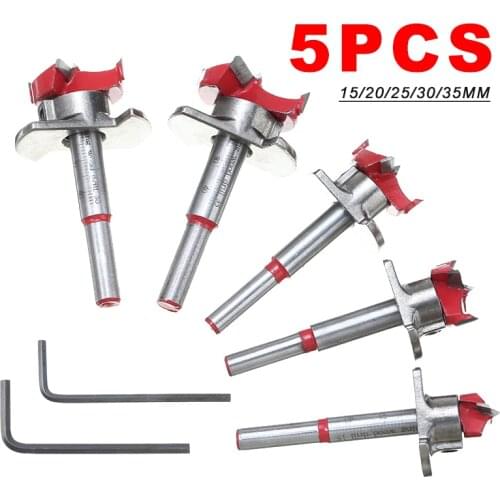 1PC Hinge Hole Opener 15 Hole Drill Point Drill Tool Hand Tool 15/20/25/30/35 Mm Aluminum Alloy Convenient Accessory