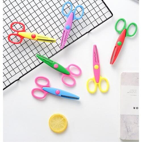 JOJO BOWS 5" Tailors Scissors Cartoon Lace Scissors Card Photo Pattern Shears Children DIY Crafts Supplies Handmade Materials