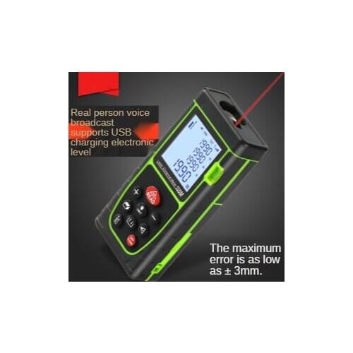 40M 60M 80M 100M Laser Distance Meter Laser Rangefinder Rechargable Trena Tape Range Finder Building Measure Ruler