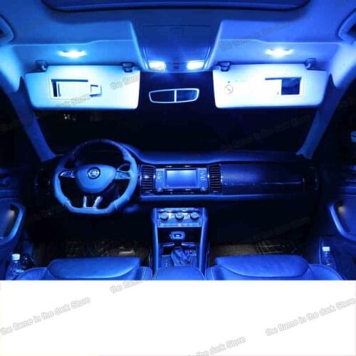Lsrtw2017 LED Car Readlight Atmosphere Light for Skoda Kodiaq Karoq Gt Interior Mouldings Accessories Styling 2016-2020