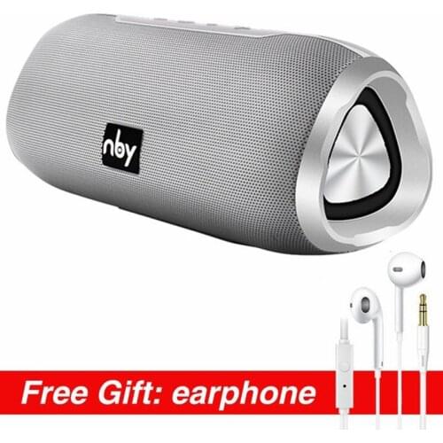 NBY6670 Waterproof Portable Bluetooth Speaker 10W 3D Stereo Wireless Loudspeaker hifi Sound System Outdoor Speakers FM Radio TWS