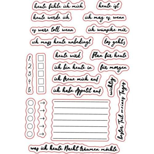 German Transparent Clear Stamp for DIY scrapbooking seal Card Making C274