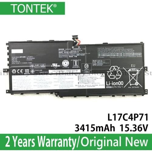 Genuine L17C4P71 Battery For Lenovo ThinkPad X1 Yoga 2018 Year L17M4P71 01AV474 01AV475 SB10K97624 SB10K97623 TP00076D