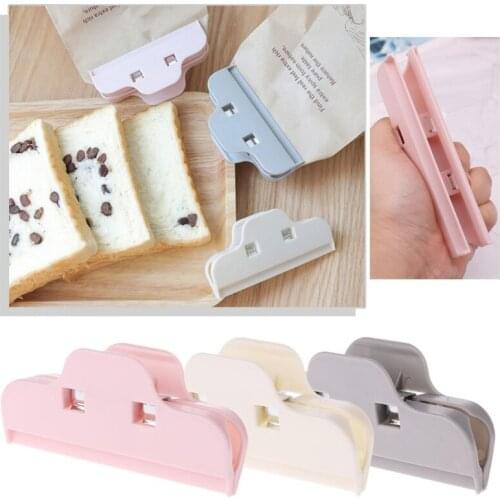 Dried Food Bag Sealed Clips Candy Waterproof Storage Package Sealing Clamp 10cm Reusable saving convenient
