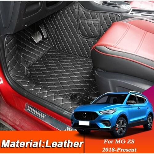 Car Styling Custom Foot Mat For MG ZS 2018-Present LHD Leather Floor Protect Waterproof Pad Auto Internal Accessories