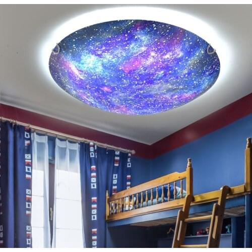 Led Planet Ceiling Light For Room Kids Children Bed Room Creative Led Bedroom Light Sleeping Room Lamp WY507