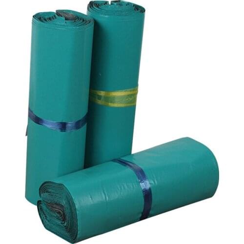 Dark Green Courier Bags Waterproof Shipping Bag Postal Mailing Envelopes Poly Mailer Business Express Packaging Bag 100Pcs