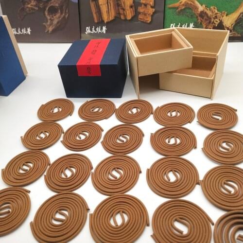 High grade Natural Vietnam Agarwood Oud Incense Coil,Aloeswood Coil Incense 20pcs 2H.Oudh incense Natural Aroma Scent Moderate