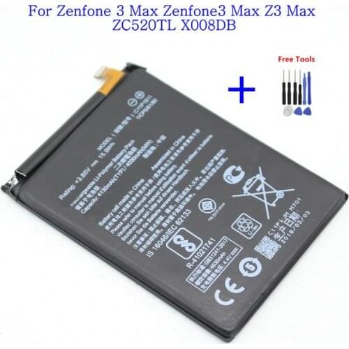 1x C11P1611 Replacement Phone Battery For ASUS Zenfone 3 Max Zenfone3 Max Z3 Max ZC520TL X008DB Batterij Batteries + Tool