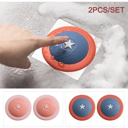 2pcs/set 10cm Prevents Clogs Plug And Play Kitchen Sink Drainer PP Hotel Flexible Home Bathroom Toilet Easy Install Food Debris