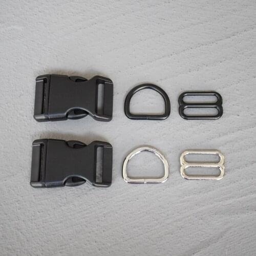 20 Sets 25mm Backpack Plastic Buckle Quick Side Release Buckle for Bag Luggage Outdoor Backpack Strap Belt Webbing Lether Craft