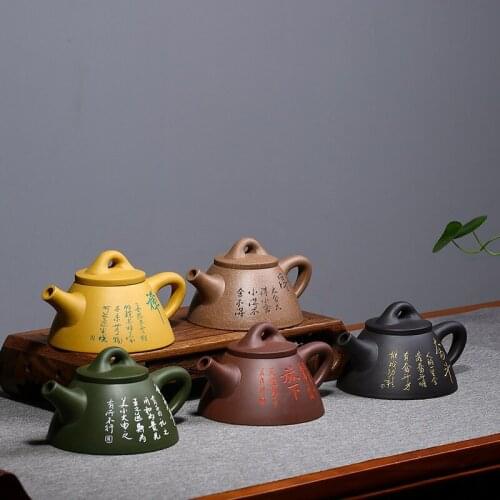 Five color earth overlord Shipiao purple clay pot wholesale factory pure hand-made teapot large tea set