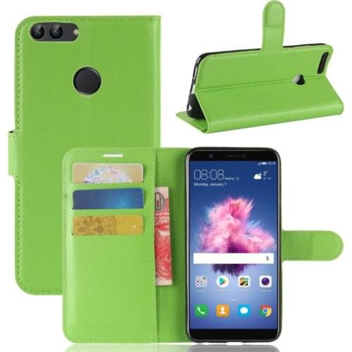 50pcs/lot For Huawei P smart enjoy 7S Lychee Wallet Leather Case Stand For Huawei Enjoy 5S For Huawei honor 9 lite P smart