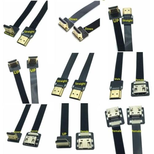 A-A)FPV 5cm - 1m FPC Ribbon Flat HDMI 2.0 Cable 4k/60Hz for HDMI-compatible HDTV FPV Multicopter Aerial Photography