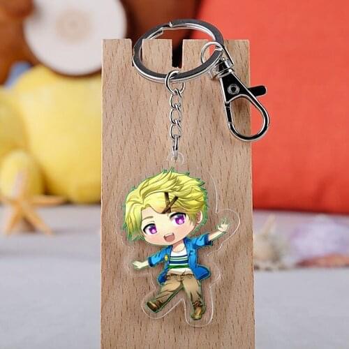 Anime Mystic Messenger Jumin Yoosung Zen Ray Acrylic Figure pendant keychain Keyring Collection Model Toy Cosplay