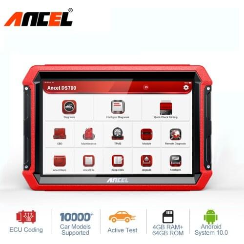 Ancel DS700 Automotive Diagnostic Tool OBD2 Auto Diagnosis Scanner Active Test DPF AFS Reset Multi-Language OBD 2 Car Scanner