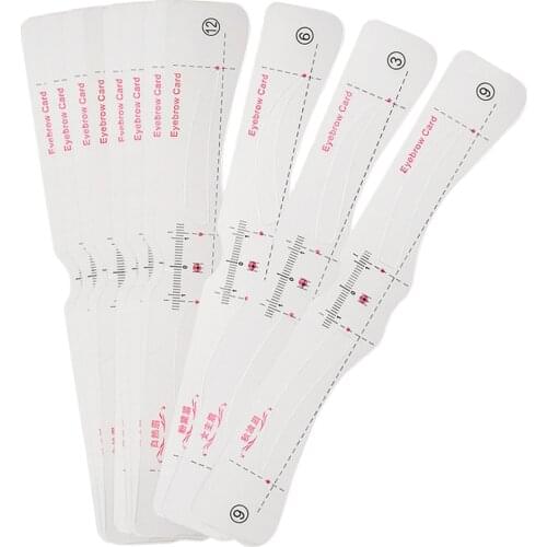 Eyebrow Stencils Template Shaping Kit, 12 Styles - Reusable Eye Brow Tattoo DIY