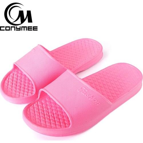 CONYMEE Shoes Woman 2018 Summer Sandals Flip Flops Men Women Indoor Home Slippers Bath Sandalias Zapatos Mujer Slipper Big Size