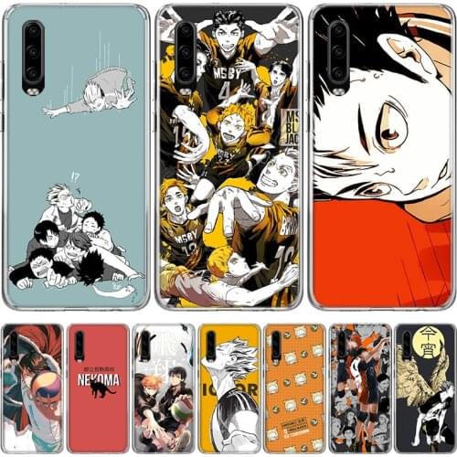 Haikyuu Nekoma Anime Phone Case for Huawei P30 P40 P20 P10 Mate 20 10 30 Lite Pro P Smart Z Plus + Art Luxury Cover Coque