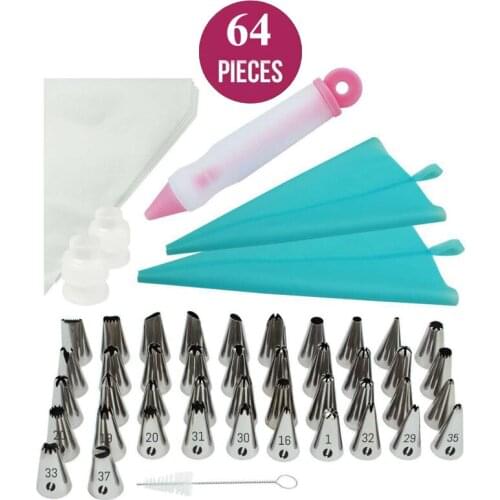 Meibum Cake Decorating Tools Russian Flower Icing Piping Nozzles Pastry Cream Silicone Bag Cupcake Dessert Baking Supplies Set