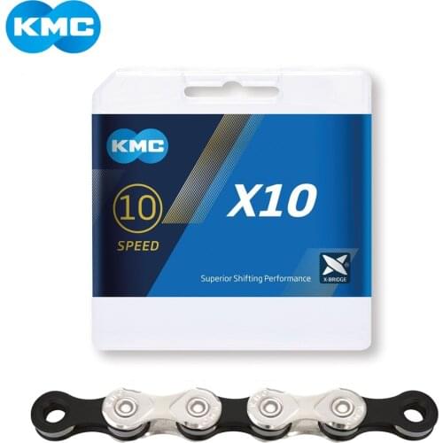 KMC X10 X10.93 MTB Road Bike Chain 116L 10 Speed Bicycle Chain Magic Button Mountain With Original box
