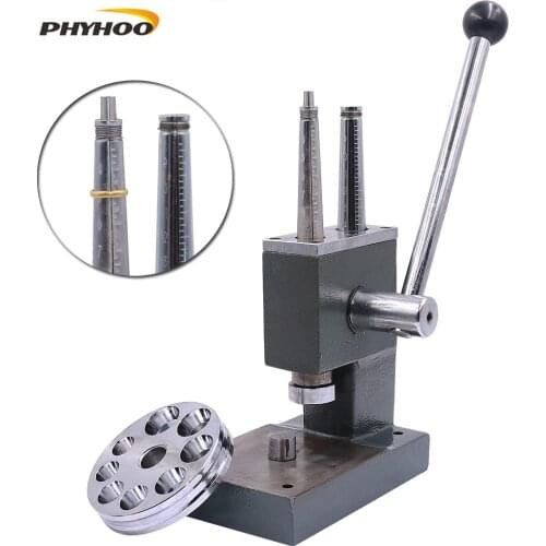 Ring Stretcher and Reducer With 8 Holes Of Two Sides, Measurement Scales For Ring Sizer Adjustment Making Measurement Tools