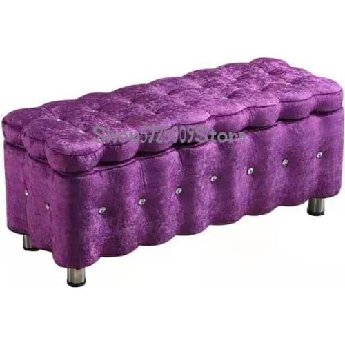 Clothing Store Sofa Stool Storage Stool Shoe Store Shoe Change Stool Family Entrance Sofa Fitting Room Rectangular Stool