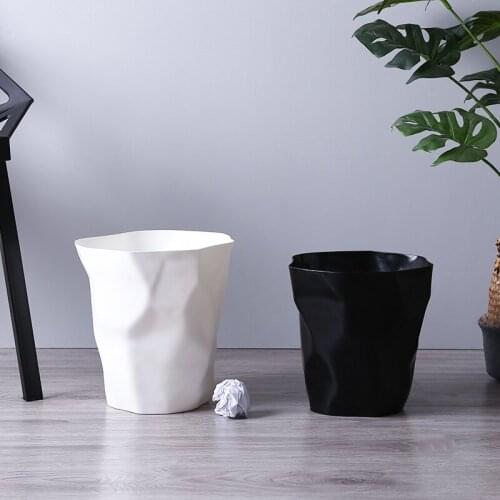 Lidless Trash Can Small/large Plastic Trash Can Fashion Bathroom Trash, Household or Office Trash Can LH