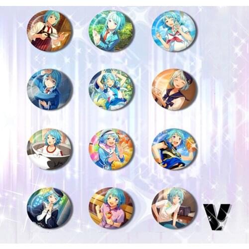 58MM Ensemble Stars Shoufuku Ogres Tsukinaga Leo Badge Brooch Backpack Brosche Broche Icon On the Backpack