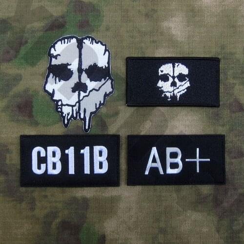 Embroidery patch Ghosts patchess Kit Tactical military rescue sing call