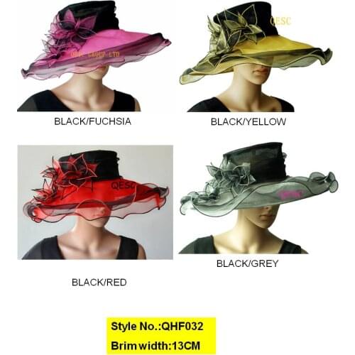 New arrival!Fashion dress organza hat church with leaf flower for wedding womens hat races,can pick the colour,FREE SHIPPING