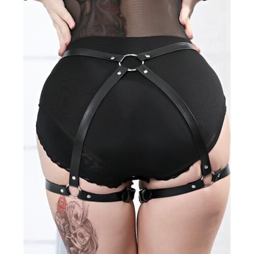 Sexy Women Harness Waist Belt PU Leather Garters O-Ring Waistband Punk Strap Band Leg Belt Club Party Appeal Accessories 18 Shop