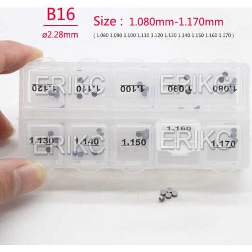 Injector Shims Gaskets B16 Shim Size 1.08mm-1.17mm Common Rail Fuel Nozzle Injector Adjustment Gasket Washer Spare Parts