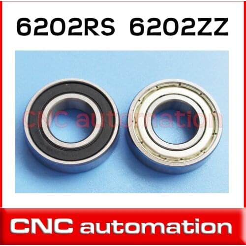 2pcs 6202 6202Z 6202ZZ 15*35*11mm chrome steel deep groove bearing radial 6202RS S6202RS 6202-2RS stainless steel bearing