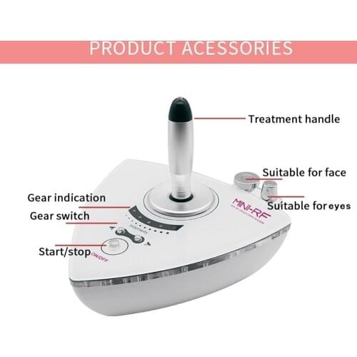 RF Radio Frequency Facial Beauty Machine for Skin Rejuvenation Tighten Wrinkle Removal Lifting Whitening Two Probes Instrument