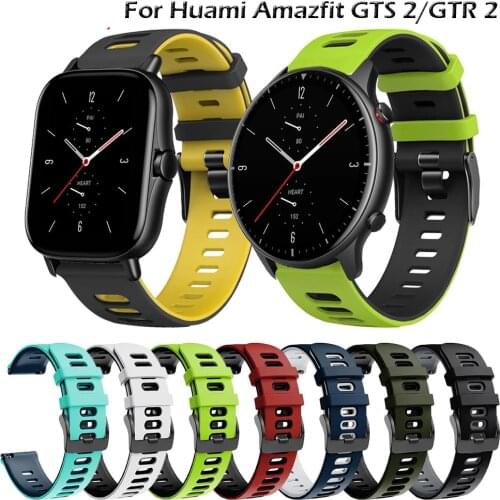 Correa For Huami Amazfit GTR 2 2e 47MM Strap GTR2 Sport Bracelet Silicone Watchband 20MM Watch Band For Amazfit GTS 2
